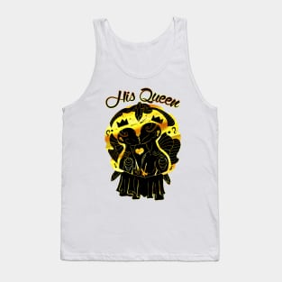 Black Gold Lovers Kiss - His Queen Tank Top